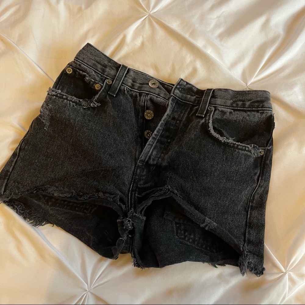 Carmar denim black shorts